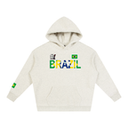 Brazil Flag Themed Graphic Unisex  Oversize Fleeced Hoodie