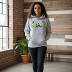 Brazil Flag Themed Graphic Unisex  Oversize Fleeced Hoodie