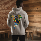 Brazil Flag Themed Graphic Unisex  Oversize Fleeced Hoodie
