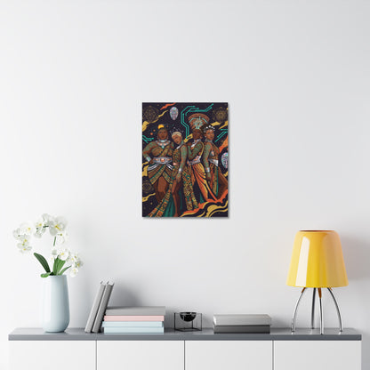 Queens Wall Art (Black Girl Magic) on  Canvas — AfroFuturism Themed Wall Art