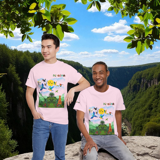 Tropical Birds Unisex Tee, Jungle Animals Graphic Shirt, Nature Inspired T-Shirt
