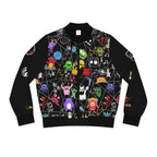 Monster Themed Cartoon Colorful Graphic Women's Jacket, Trendy Outerwear Printify