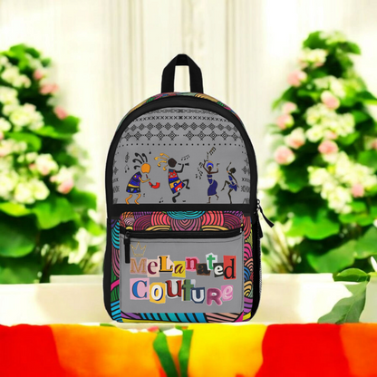 Stylish Tribal Dance Backpack, Ethnic Music Festival Bag, Boho Rucksack, Aztec Design