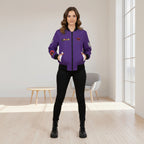 Dragon Graphic Women's Bomber Jacket, Mythical All Over Design Printify