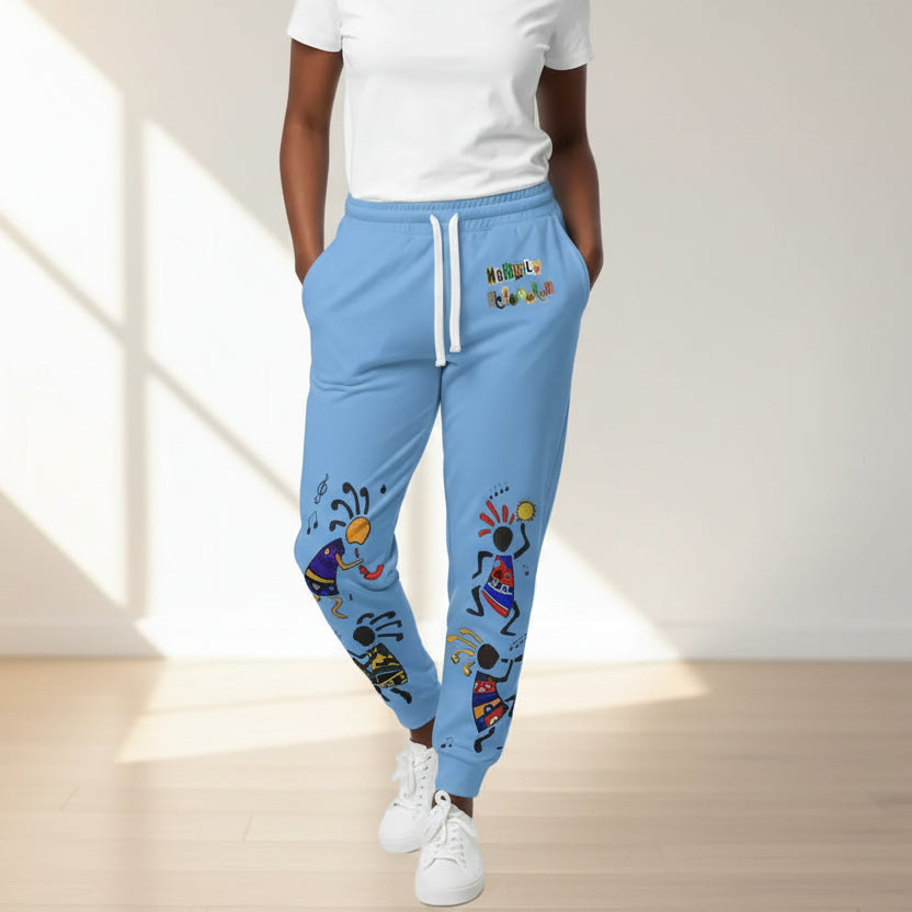 Kokopelli Dance Athletic Unisex Joggers — Colorful Southwestern Musician Print