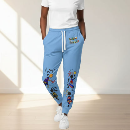 Kokopelli Dance Athletic Unisex Joggers — Colorful Southwestern Musician Print
