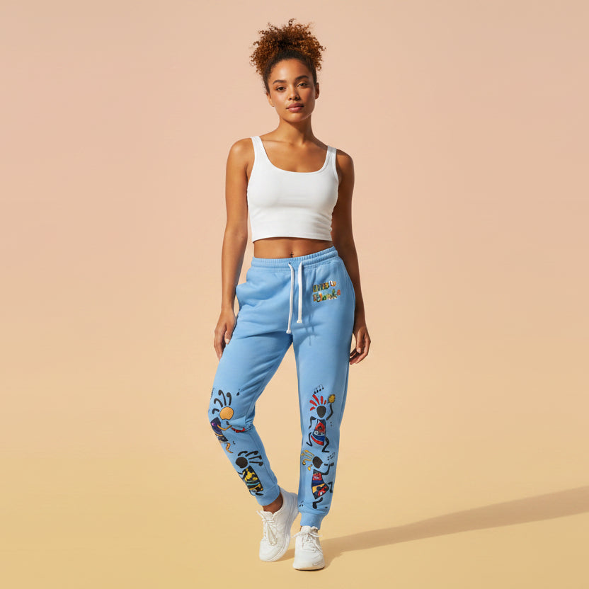Kokopelli Dance Athletic Unisex Joggers — Colorful Southwestern Musician Print