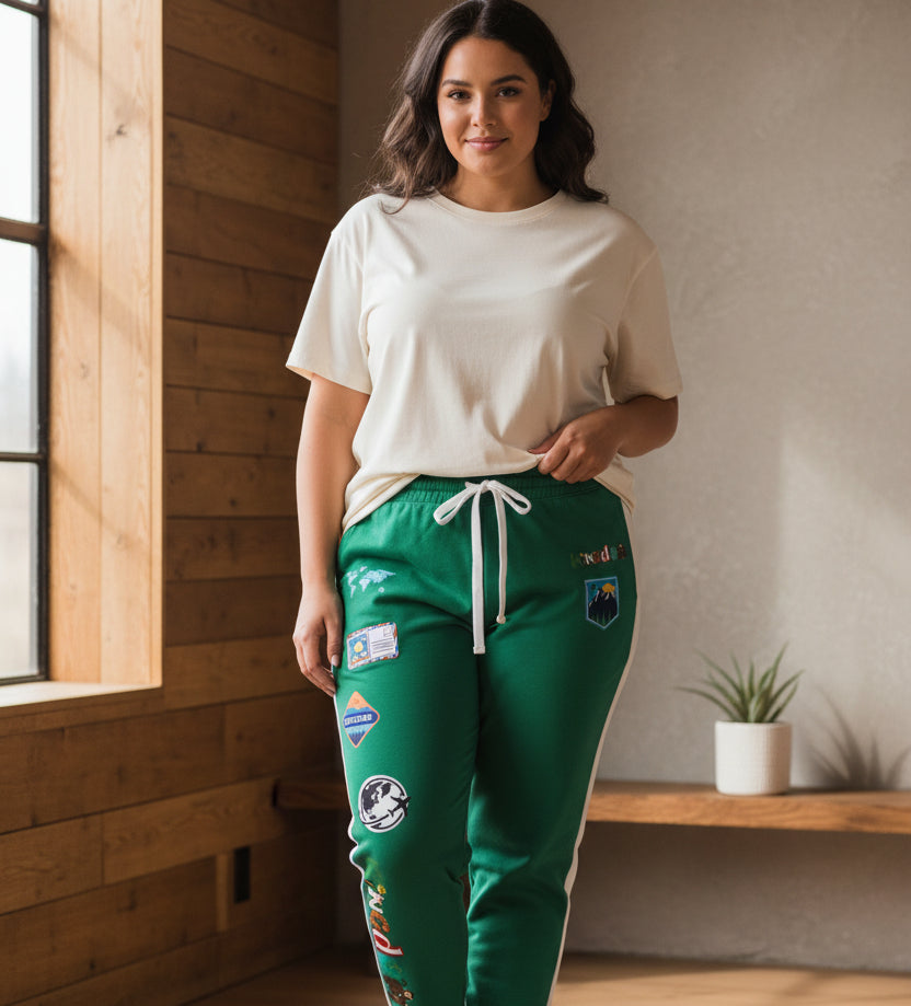 Travel-Inspired Graphic Athletic Unisex Joggers and Casual Fitness Pants Printify