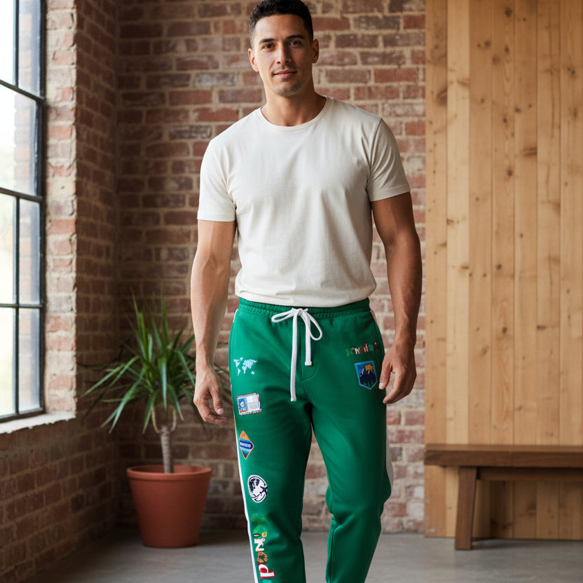 Travel-Inspired Graphic Athletic Unisex Joggers and Casual Fitness Pants Printify