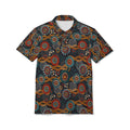 Unisex Tribal Print Polo Shirt — Colorful Aboriginal-Inspired Design