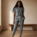 Unisex Athletic Joggers featuring Afro Music Cartoon Art, African Dance-Inspired Sweatpants Printify