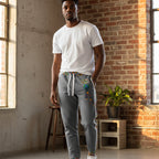 Unisex Athletic Joggers featuring Afro Music Cartoon Art, African Dance-Inspired Sweatpants Printify