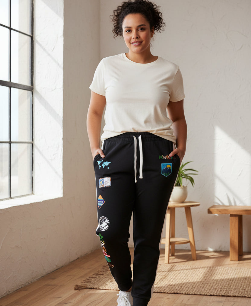 Unisex Travel-Inspired Athletic Joggers | Versatile Casual Fitness Apparel and Performance Workout Gear Printify