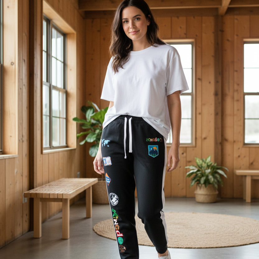 Unisex Travel-Inspired Athletic Joggers | Versatile Casual Fitness Apparel and Performance Workout Gear Printify