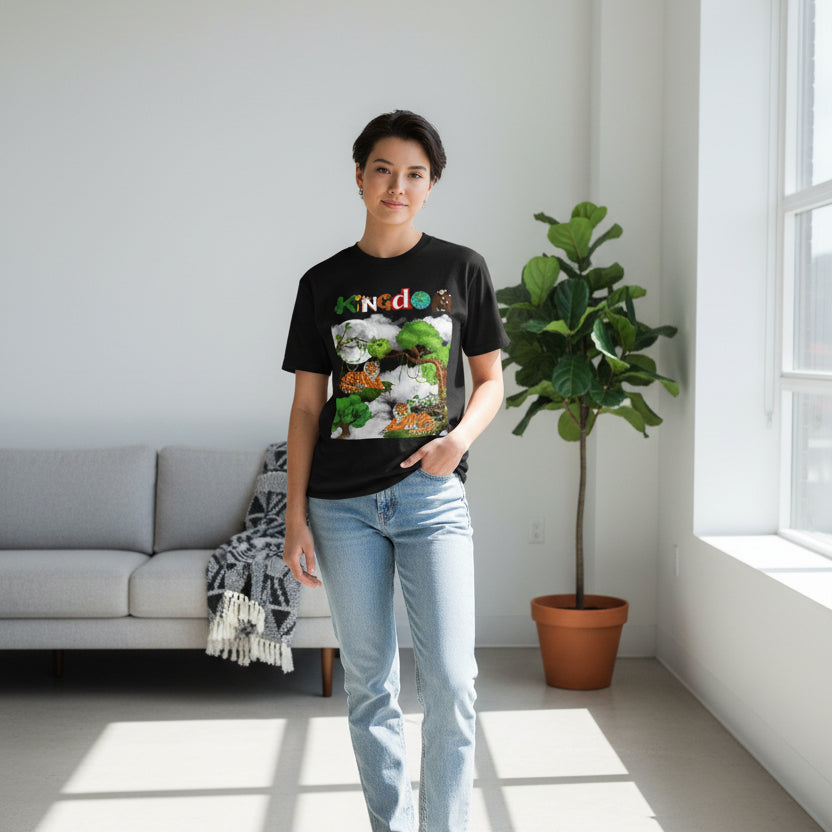 Tiger, Jungle Graphic T-Shirt, Safari Wildlife Tee, Animal Lover Gift, Nature Theme Shirt