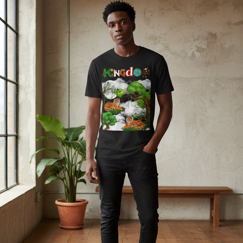 Tiger, Jungle Graphic T-Shirt, Safari Wildlife Tee, Animal Lover Gift, Nature Theme Shirt Printify