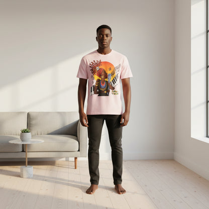 Afro Jazz Singer Graphic T-Shirt, Black History Music Tee, Unisex Garment-Dyed Shirt