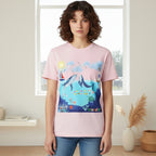 Nautical Ocean Life Whales Graphic Unisex T-Shirt, Nature Art Tee, Beachwear Shirt Printify