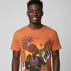 Afro Jazz Singer Graphic T-Shirt, Black History Music Tee, Unisex Garment-Dyed Shirt Printify