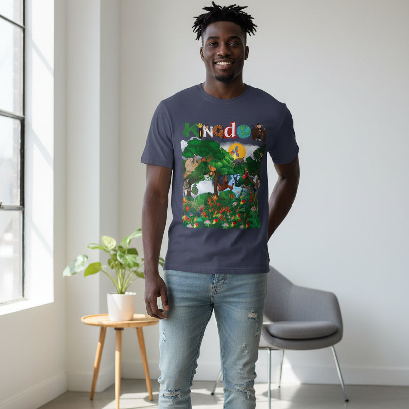 Monkey Graphic Jungle Animals T-shirt, Wildlife Lover Tee, Safari Theme Shirt