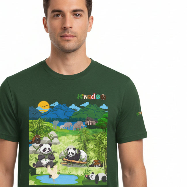 Panda Graphic Unisex Tee, Nature Inspired, Animal Kingdom Shirt, Wildlife Tee