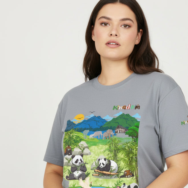 Panda Graphic Unisex Tee, Nature Inspired, Animal Kingdom Shirt, Wildlife Tee