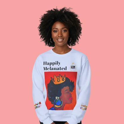 Afrocentric Graphic Sweatshirt - Black Art Unisex Lightweight Crewneck