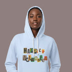 Handcrafted Afro Music Graphic Hoodie - Unisex Lightweight Hooded Sweatshirt, Hipster Hoodie Printify
