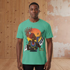 Afro Jazz Singer Graphic T-Shirt, Black History Music Tee, Unisex Garment-Dyed Shirt Printify