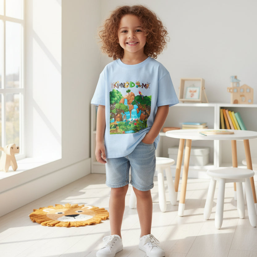 Toddler T-shirt, Jungle Animals Theme, Graphic Nature Tee, Kids Safari Shirt