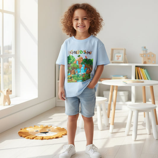 Toddler T-shirt, Jungle Animals Theme, Graphic Nature Tee, Kids Safari Shirt