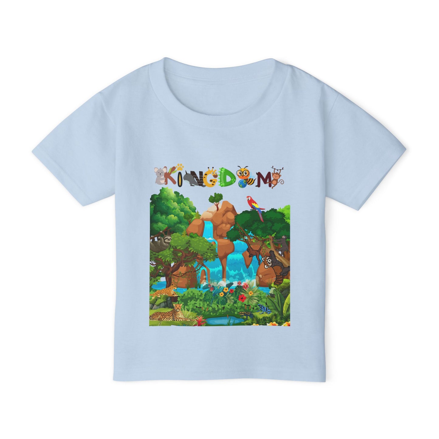 Animal Jungle Heavy Cotton™ Toddler T-shirt - Cute Safari Kids Shirt, Wildlife Graphic Tee