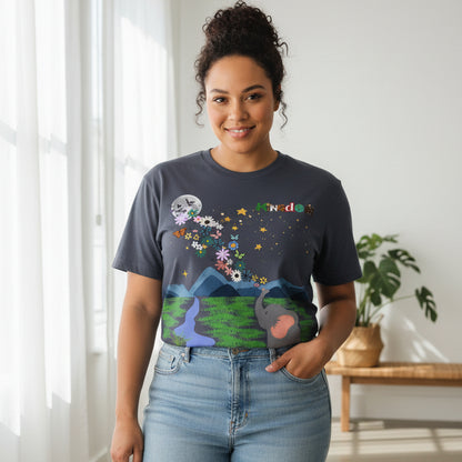 Night Sky Elephant Unisex T-shirt, Nature Graphic Floral Tee, Constellation Shirt