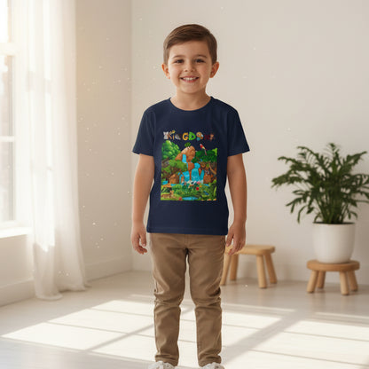 Animal Jungle Heavy Cotton™ Toddler T-shirt - Cute Safari Kids Shirt, Wildlife Graphic Tee