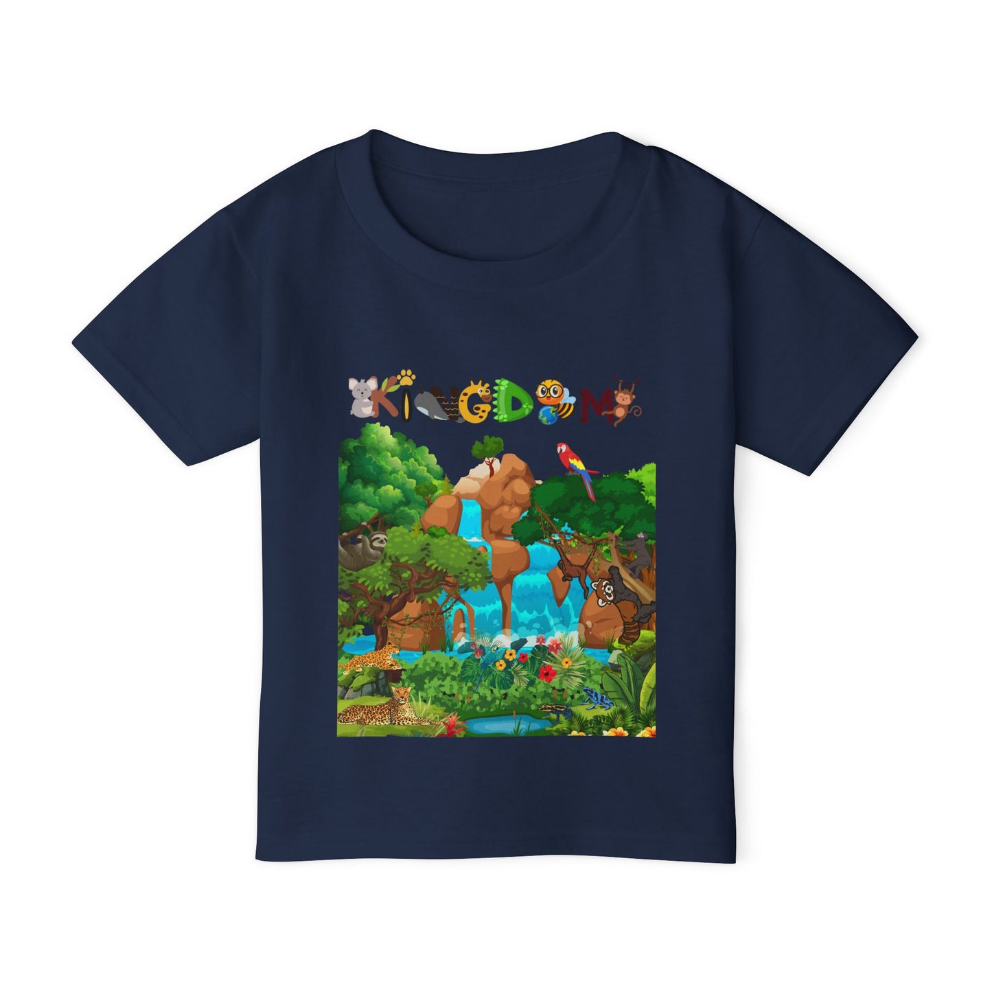 Toddler T-shirt, Jungle Animals Theme, Graphic Nature Tee, Kids Safari Shirt