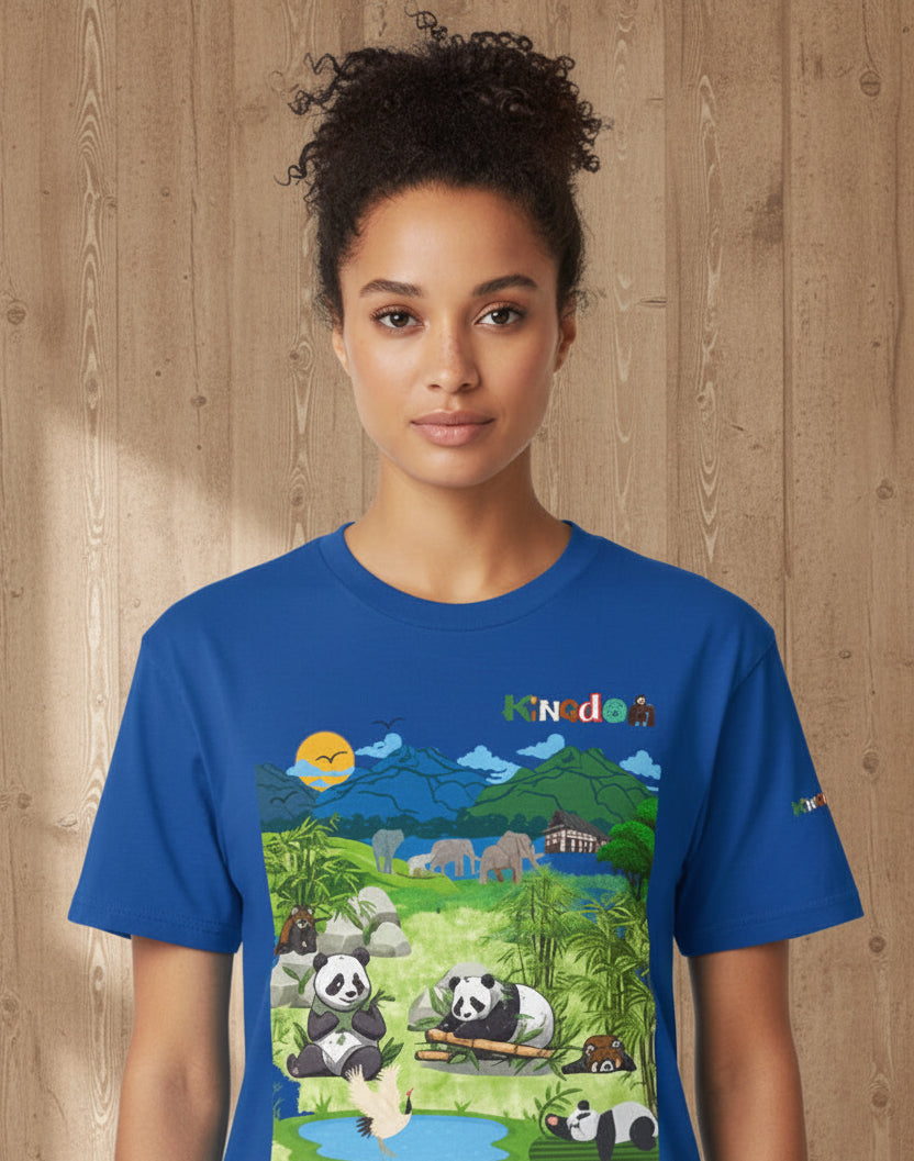 Panda Graphic Unisex Tee, Nature Inspired, Animal Kingdom Shirt, Wildlife Tee Printify
