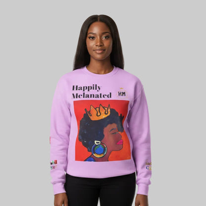 Afrocentric Graphic Sweatshirt - Black Art Unisex Lightweight Crewneck