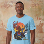 Afro Music Unisex Graphic Tee, Piano Art, Jazz Singer Shirt, Music Lover Gift Printify