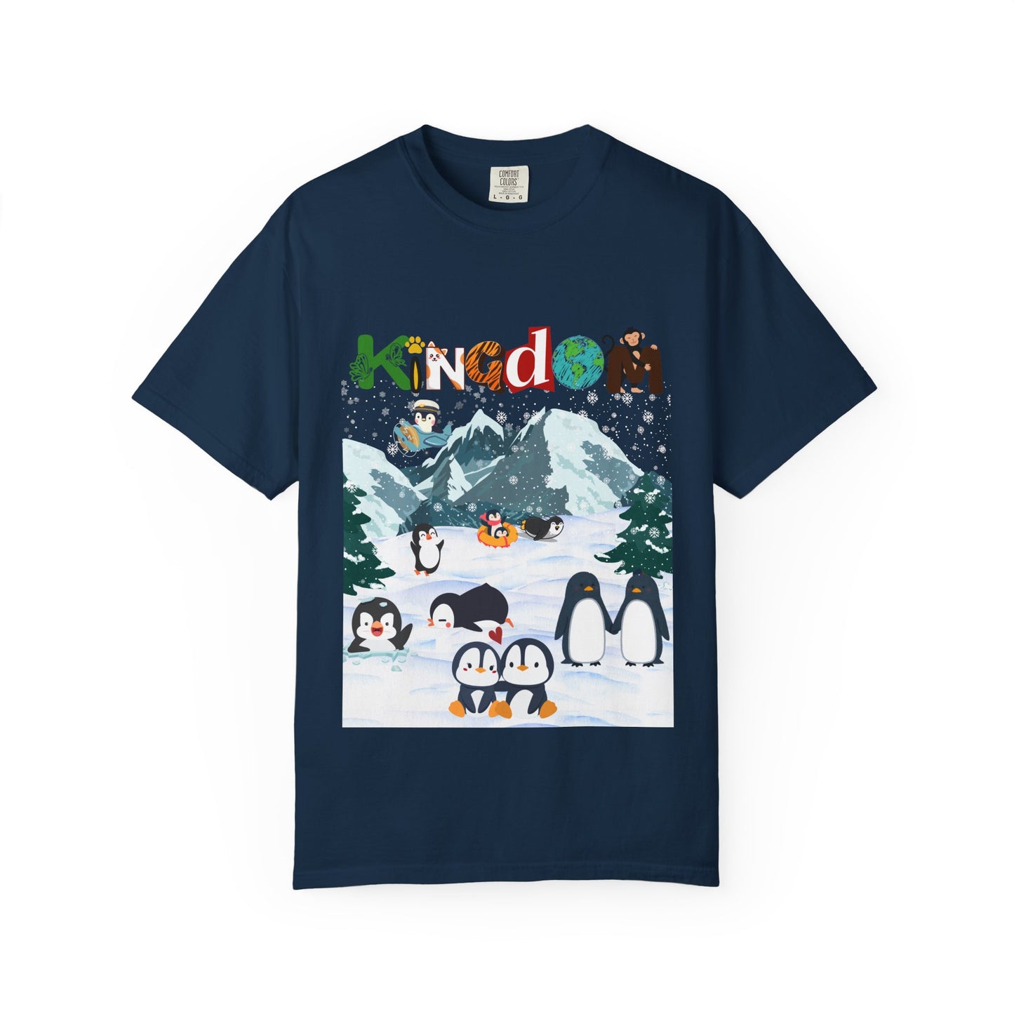 Arctic Life Penguin Graphic Unisex T-Shirt, Nature Theme, Wildlife Tee Shirt, Animal Lover Tee
