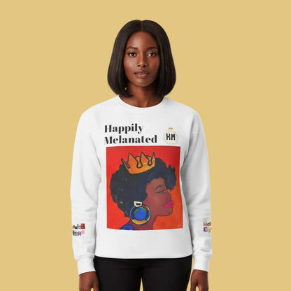 Afrocentric Graphic Sweatshirt - Black Art Unisex Lightweight Crewneck