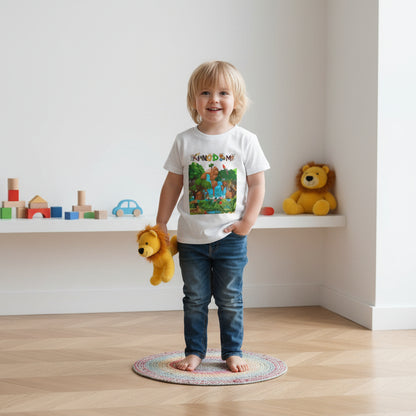 Toddler T-shirt, Jungle Animals Theme, Graphic Nature Tee, Kids Safari Shirt