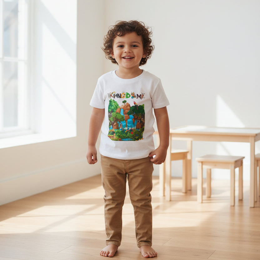 Animal Jungle Heavy Cotton™ Toddler T-shirt - Cute Safari Kids Shirt, Wildlife Graphic Tee