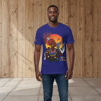 Afro Music Graphic Tee, Piano Art, Jazz Singer Shirt, Black History Unisex Tee, Music Lover Gift Printify