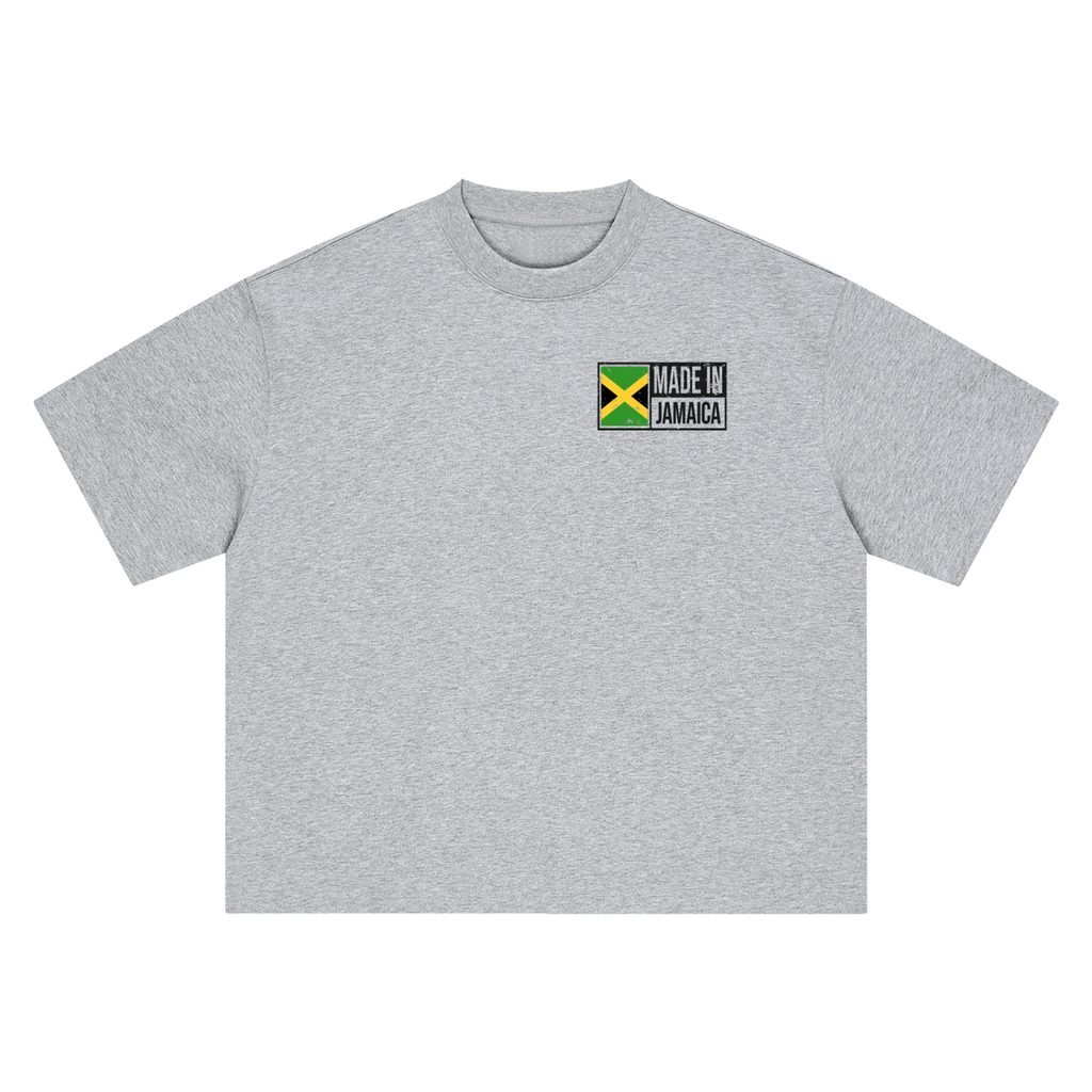Jamaica Flag Art Themed Graphic Boxy Oversized Unisex T-Shirt