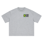 Jamaica Flag Art Themed Graphic Boxy Oversized Unisex T-Shirt