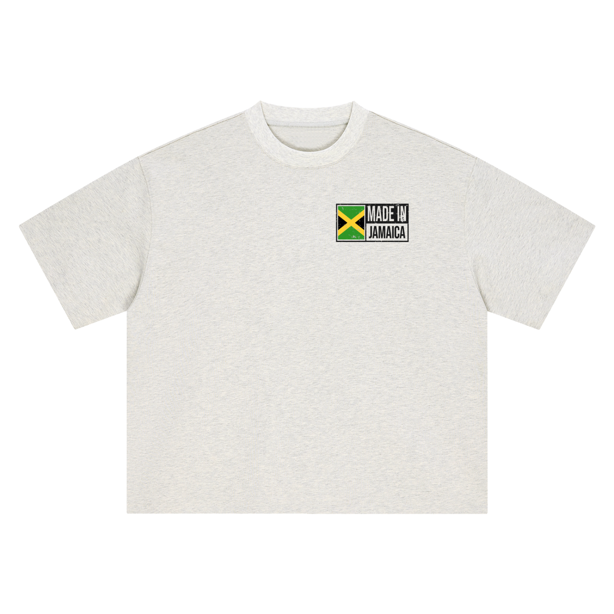 Jamaica Flag Art Themed Graphic Boxy Oversized Unisex T-Shirt