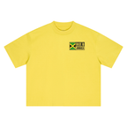 Jamaica Flag Art Themed Graphic Boxy Oversized Unisex T-Shirt