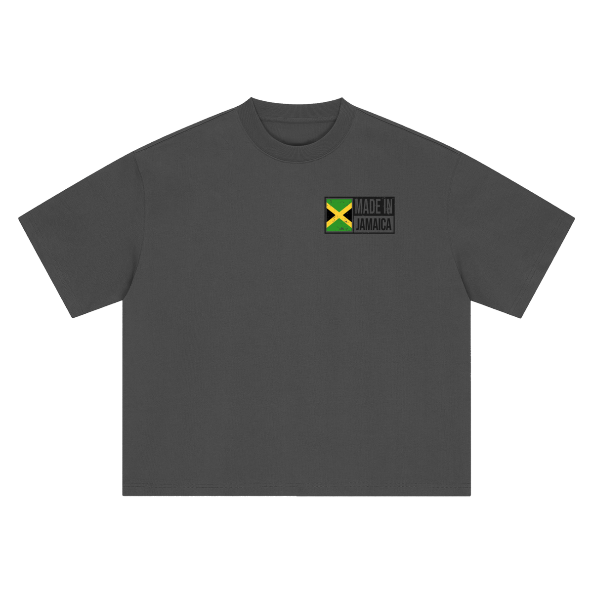 Jamaica Flag Art Themed Graphic Boxy Oversized Unisex T-Shirt