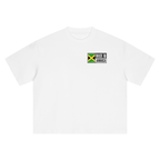 Jamaica Flag Art Themed Graphic Boxy Oversized Unisex T-Shirt