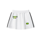 Jamaica-Inspired Flag Design Athletic Skirt , Women's Performance Athletic Skirt